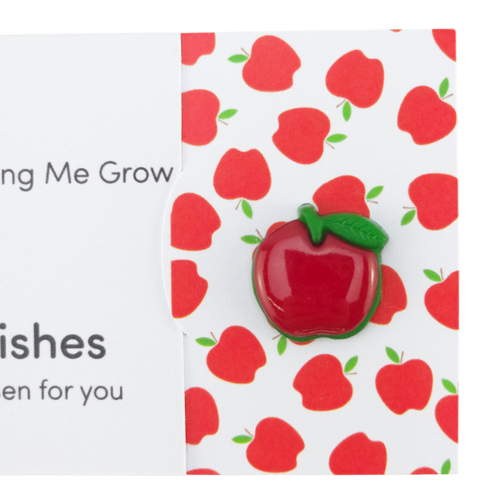 Thank You For Helping Me Grow | Button Wishes Sew On Token | Cracker Filler