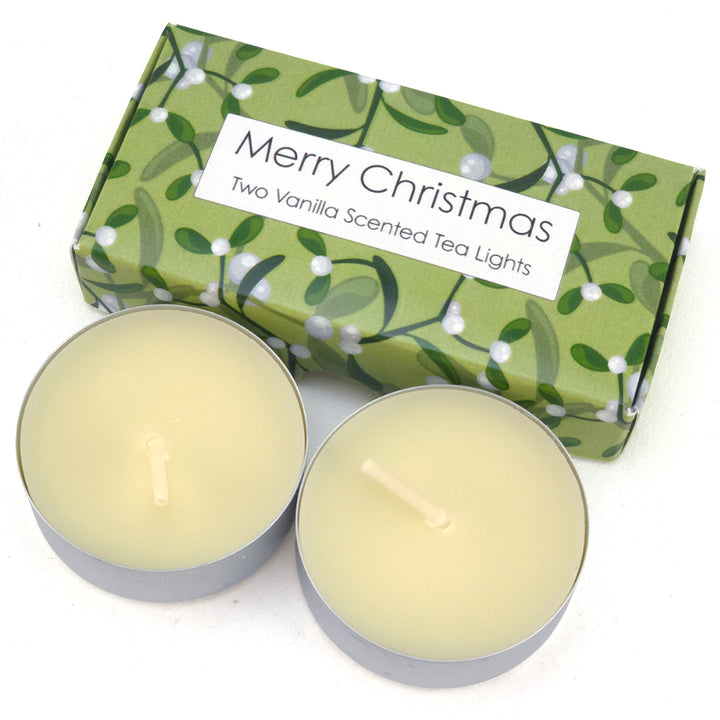 Vanilla Tealight Candles | Simply Mistletoe | Mini Gift | Cracker Filler