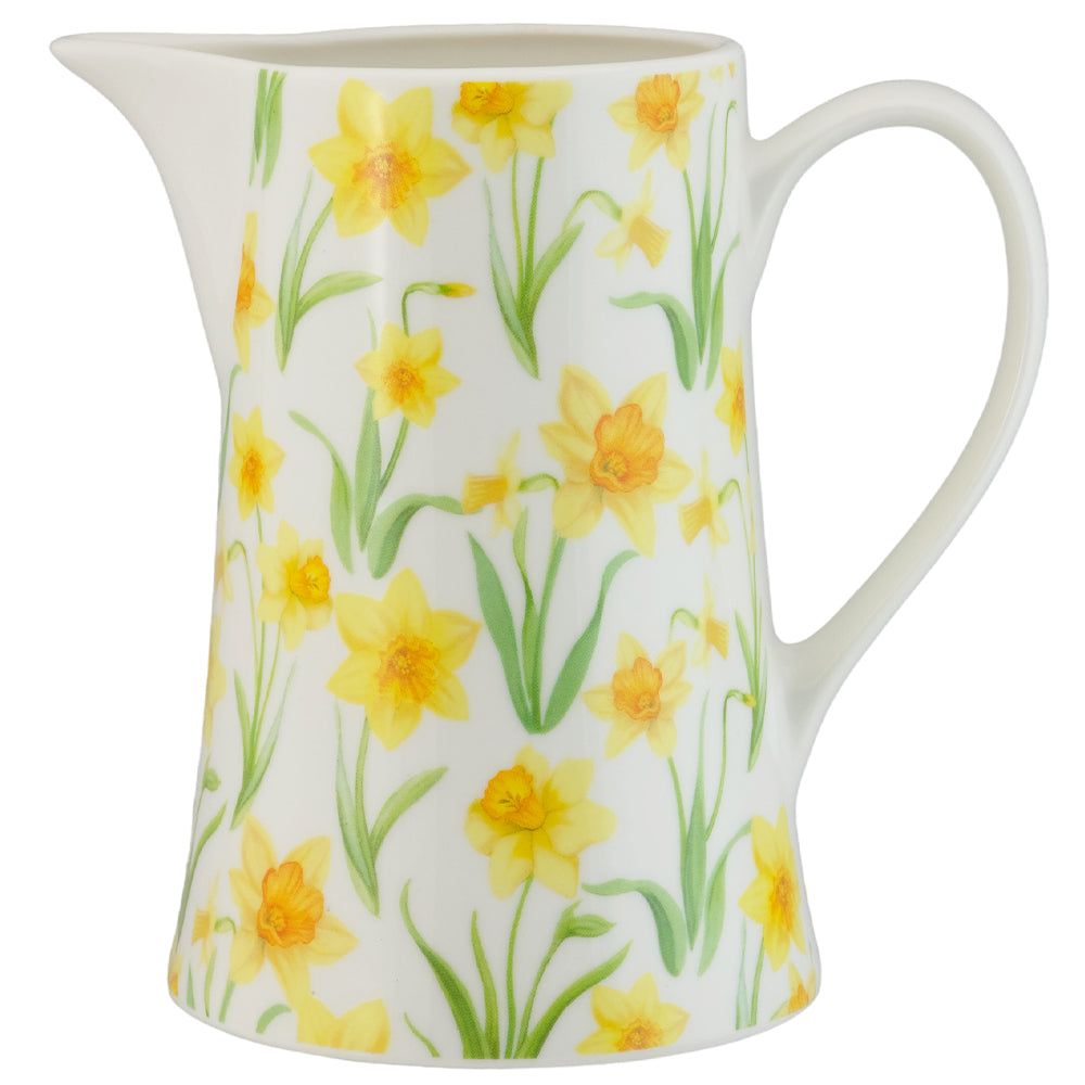 Spring Daffodils | Bone China Jug | 15cm Tall | Boxed Gift | Gisela Graham