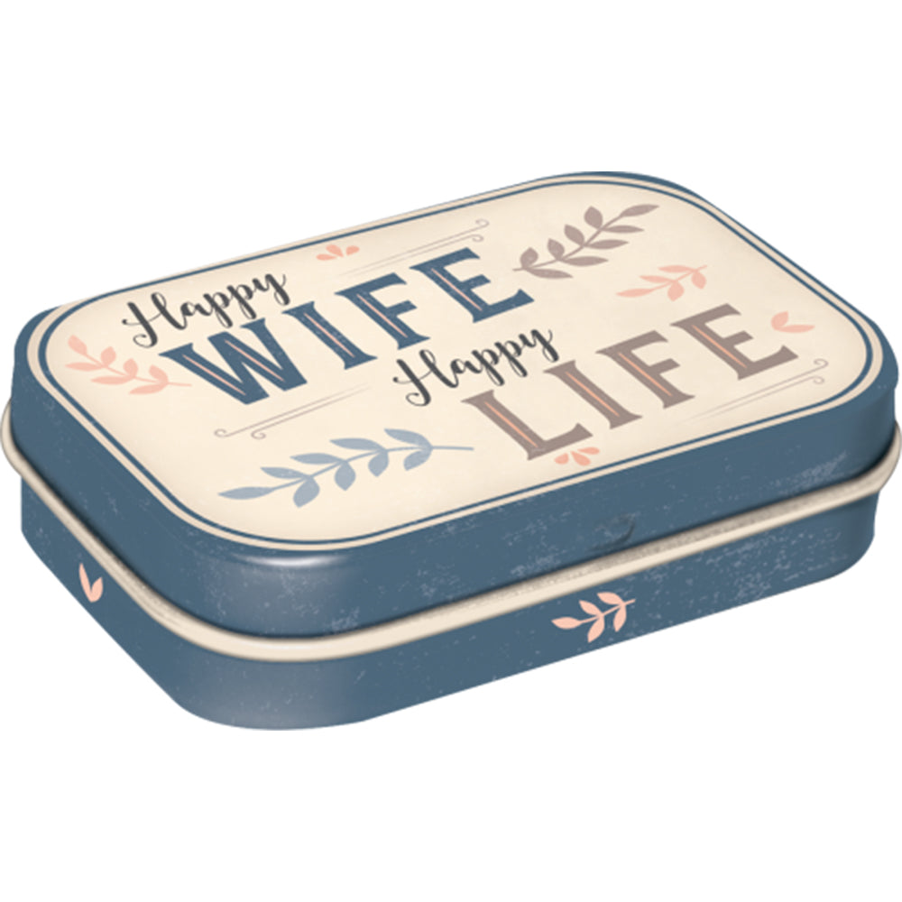 Happy Wife Happy Life | 15g Sugar Free Mint Tin | Cracker Filler | Little Gift