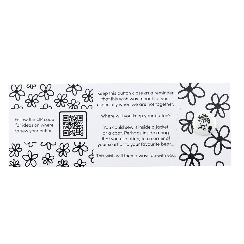 Happy Mother's Day | Button Wishes Sew On Token | Little Gift | Cracker Filler