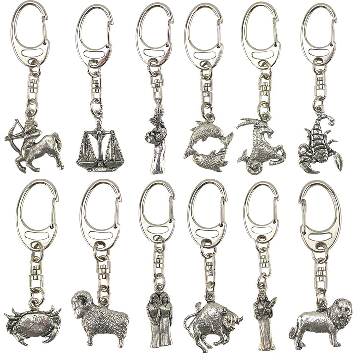 Zodiac | Star Sign | English Pewter 3D Keyring | Little Gift | Cracker Filler