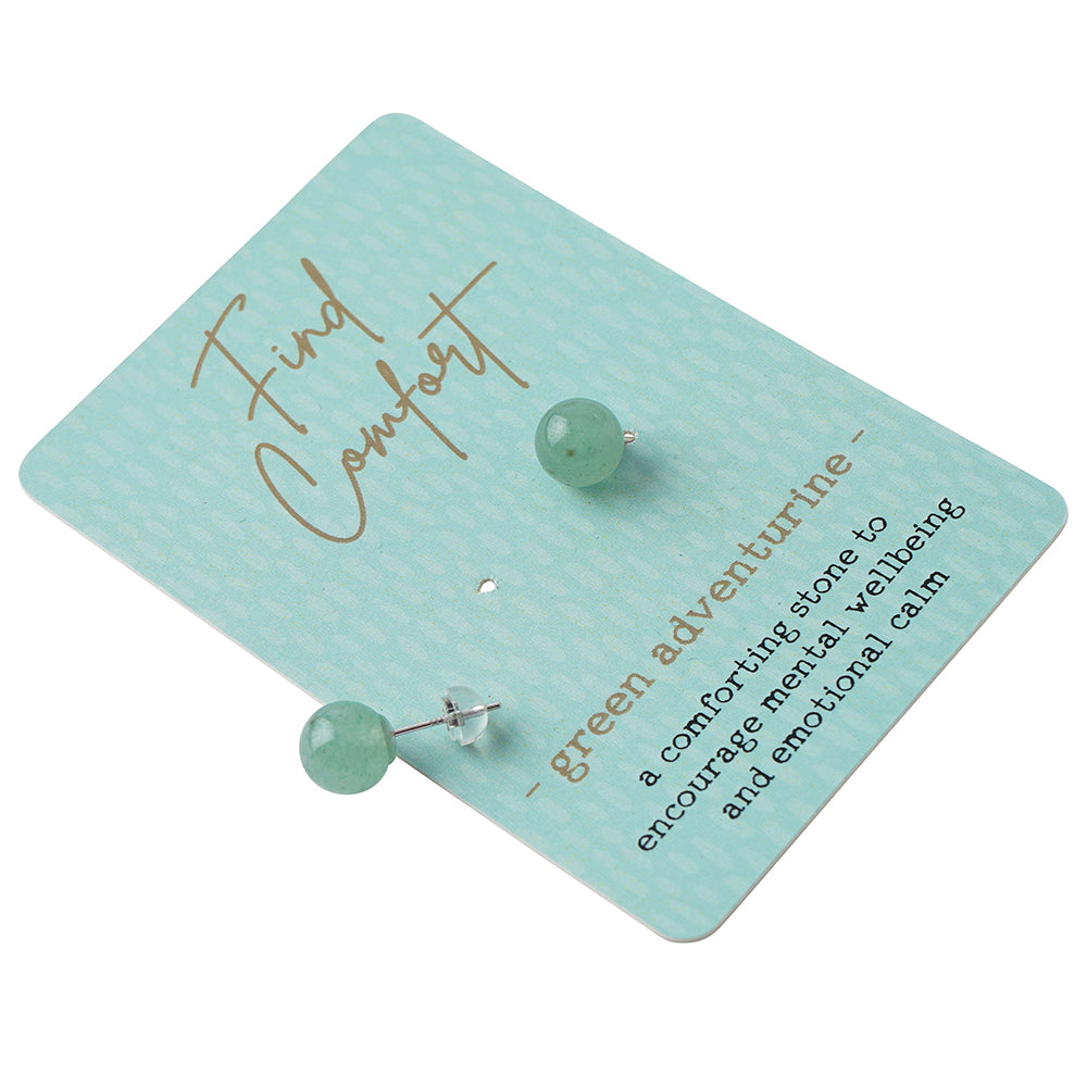 Find Comfort | Green Adventurine Earrings | Little Gift | Cracker Filler