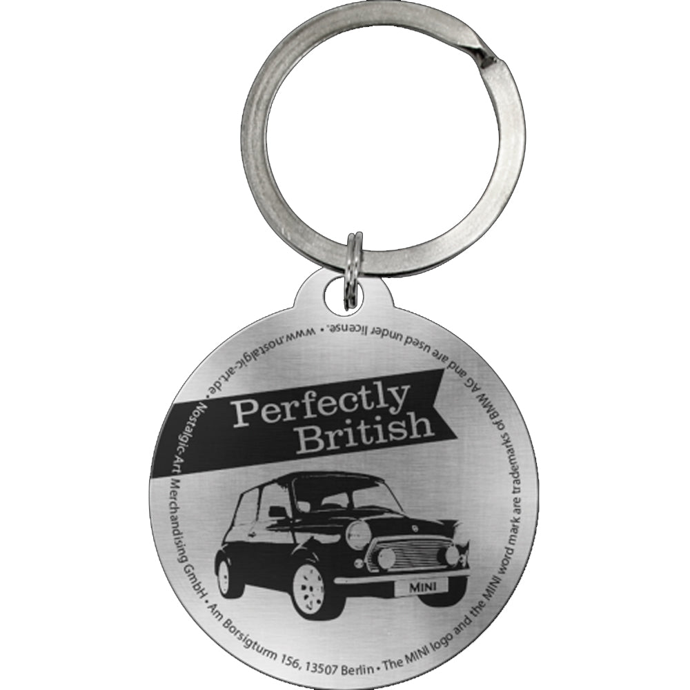 Perfectly British Mini | Metal Keyring | Little Gift | Cracker Filler