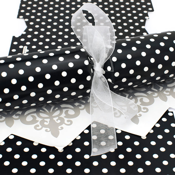 Monochrome Maxi Polka Dot Cracker Making Kits - Make & Fill Your Own