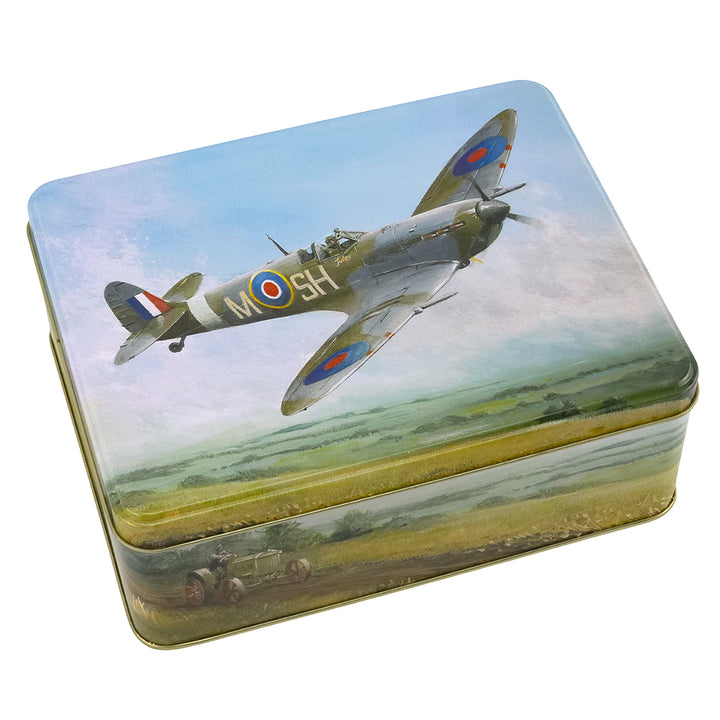 Spitfire | War Plane Lovers Tin | 19.5 x 15.5cm | Gift Idea