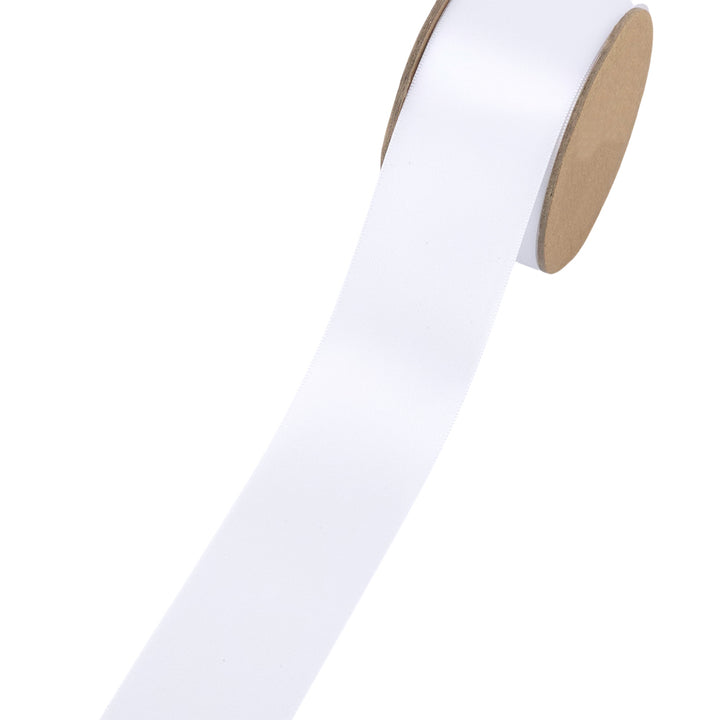 White Wedding Satin Ribbon | 18mm to 70mm Wide | Crafts &amp; Cracker Making