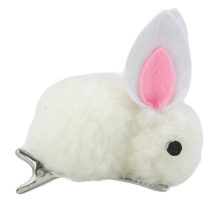 Pom Pom Bunny Hair Clip for Girls | Single | Little Gift | Cracker Filler