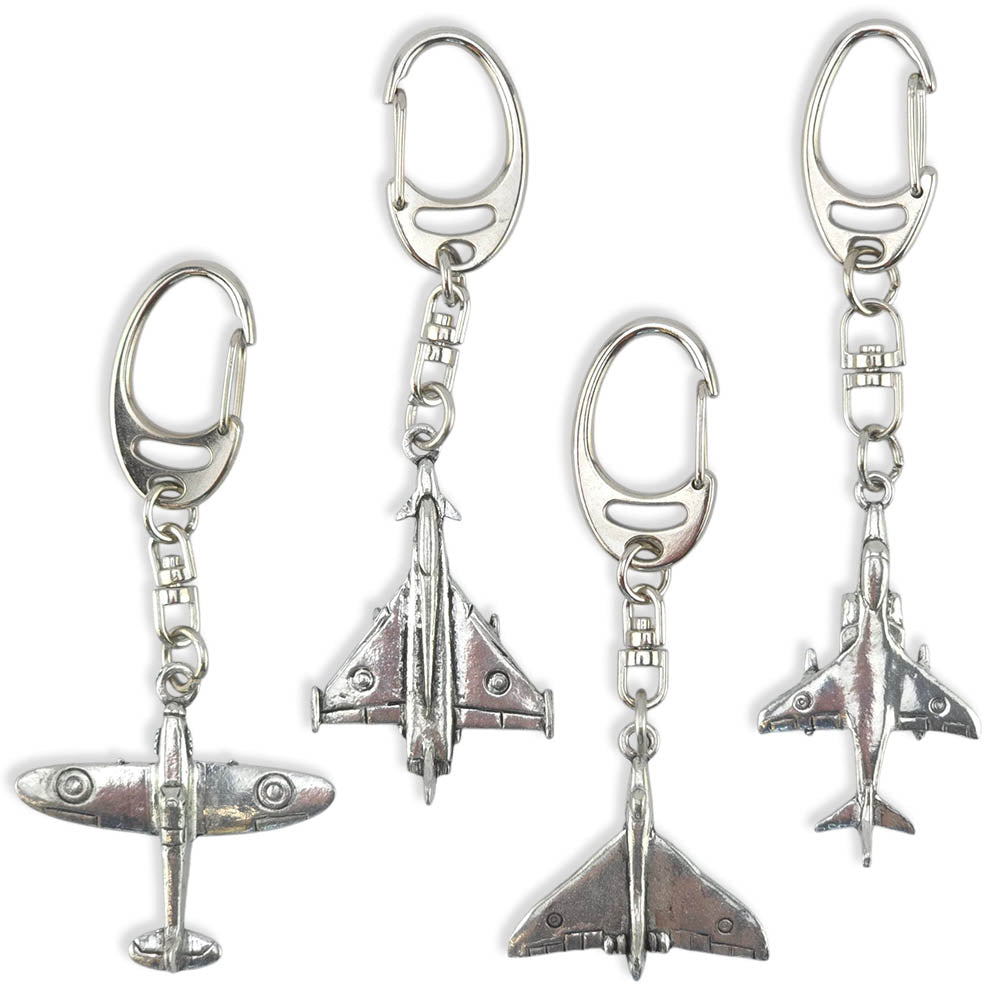 Tuff Key Rings Vintage War Planes | English Pewter 3D Keyrings | Little Gift | Cracke ...
