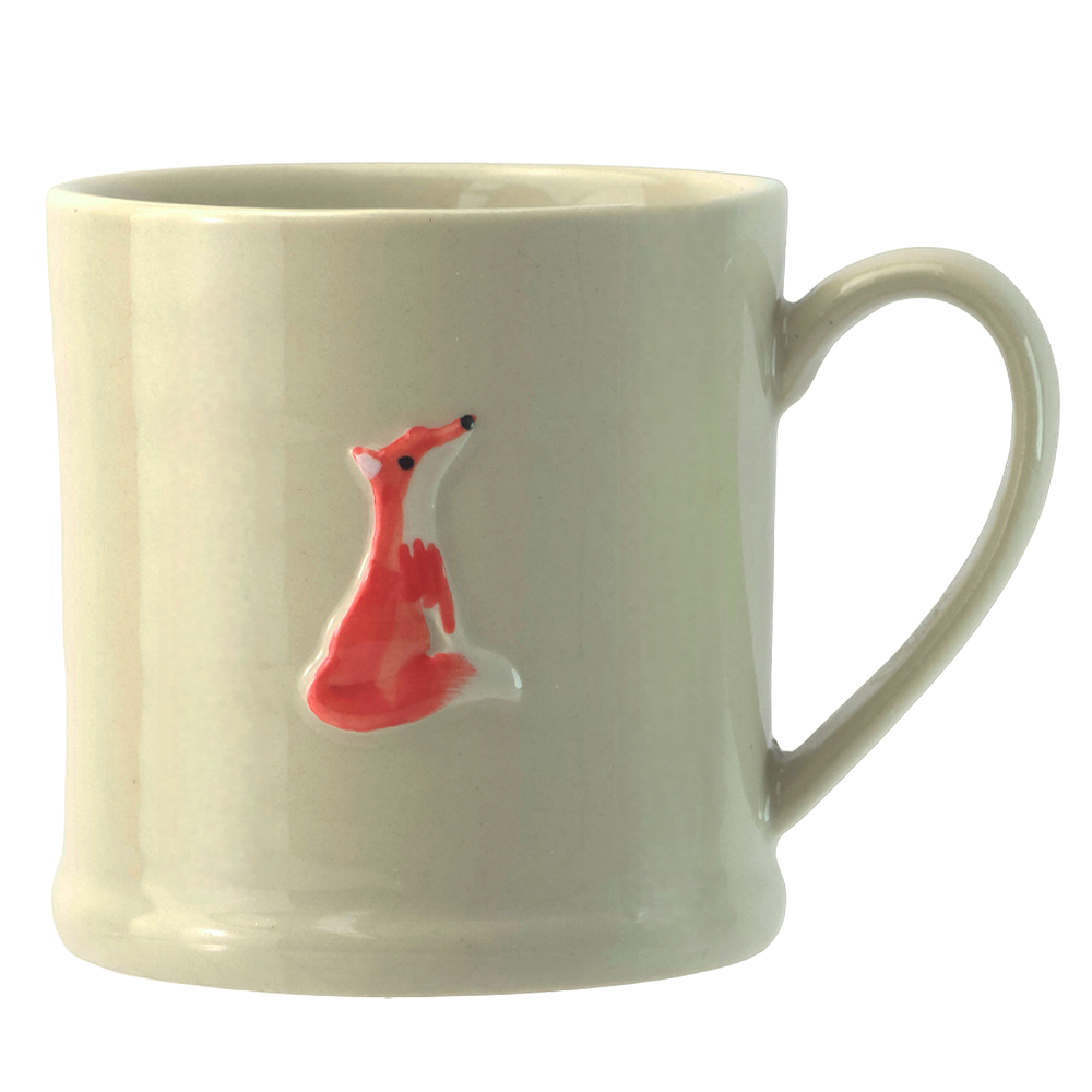 Curious Fox | Stoneware Mini Mug | 7.5cm Tall | Gisela Graham