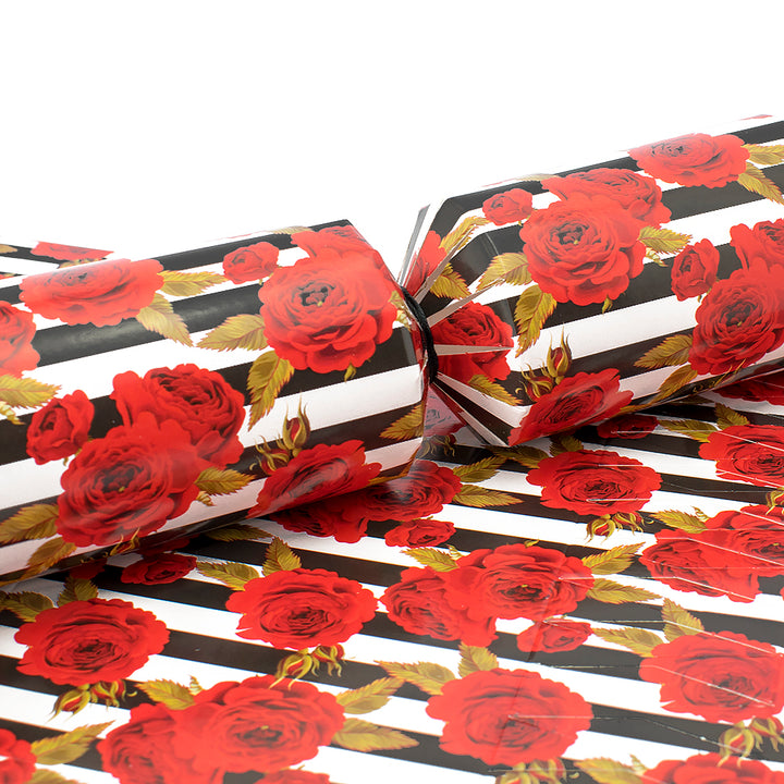 Halloween Red Rose | Kit to Make 6 Crackers with Ribbons | Make &amp; Fill Your Own