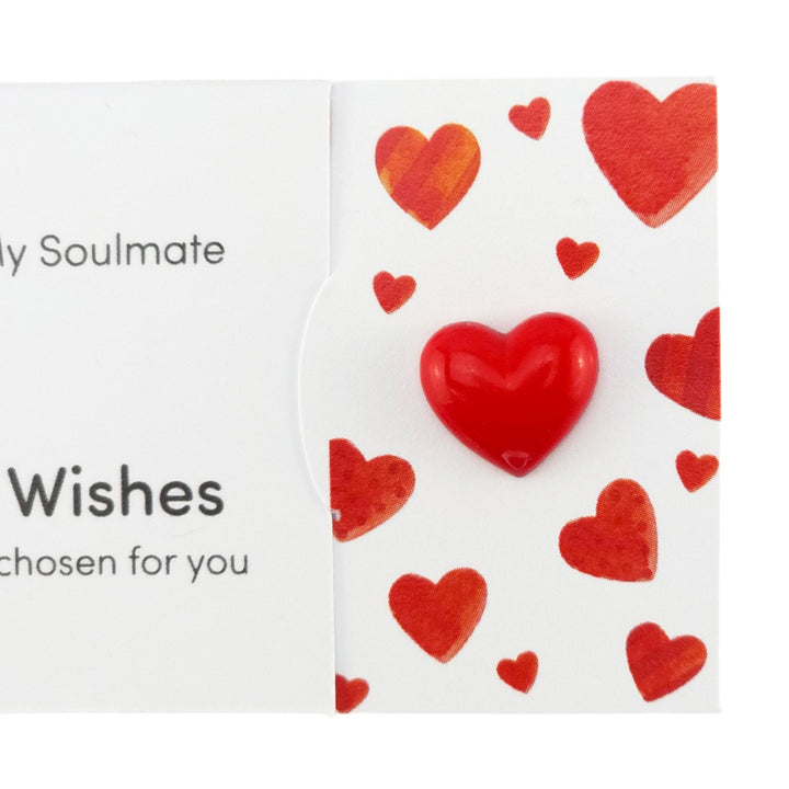 My Love, My Soulmate | Button Wishes Sew On Token | Little Gift | Cracker Filler
