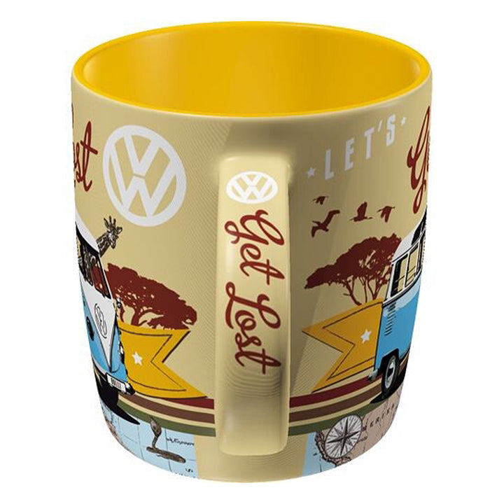 Let's Get Lost | VW Camper Gift | Chunky Ceramic Mug
