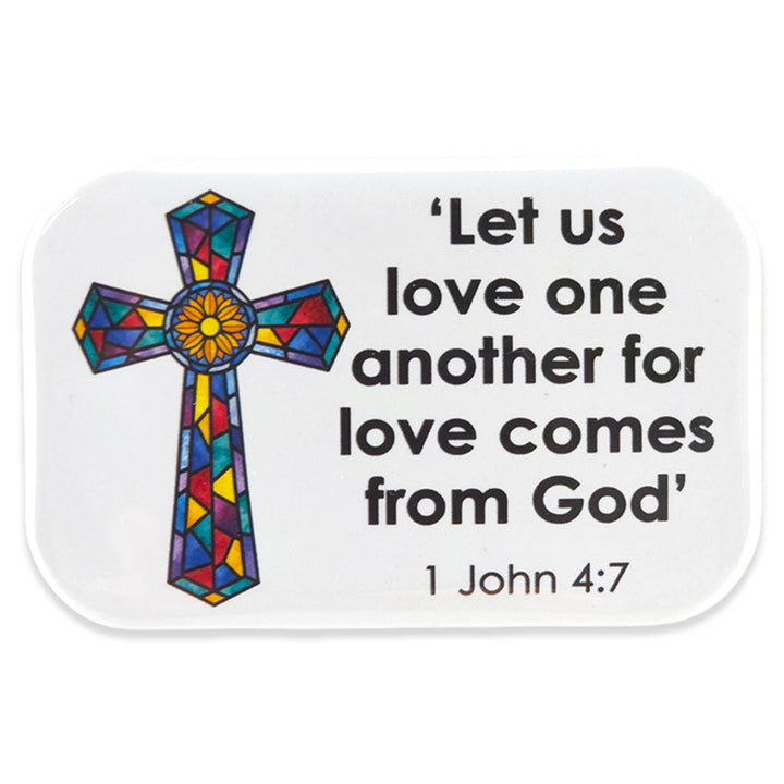 Let us love one another for love comes from God | Fridge Magnet | Cracker Filler