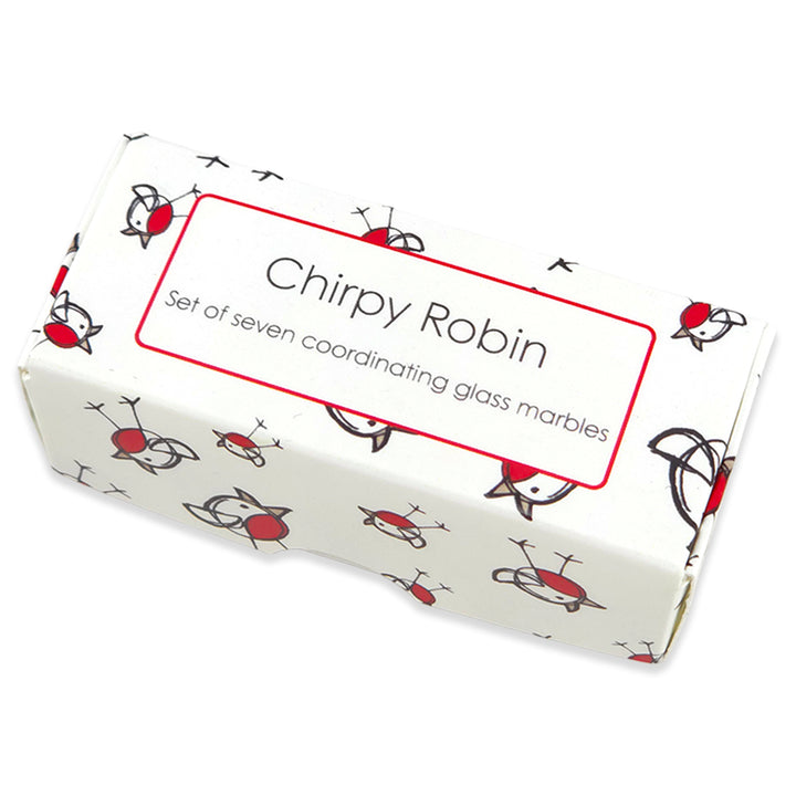 Chirpy Robin | Mini Box of Marbles for Kids | Cracker Filler | Little Gift