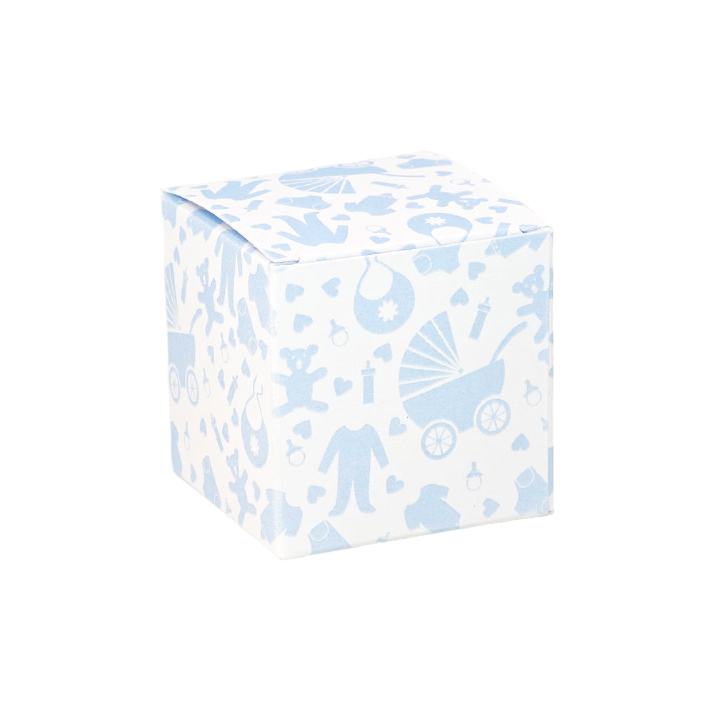 Blue Baby Shower | Mini Gift Box | 5cm Cube | 6 Boxes