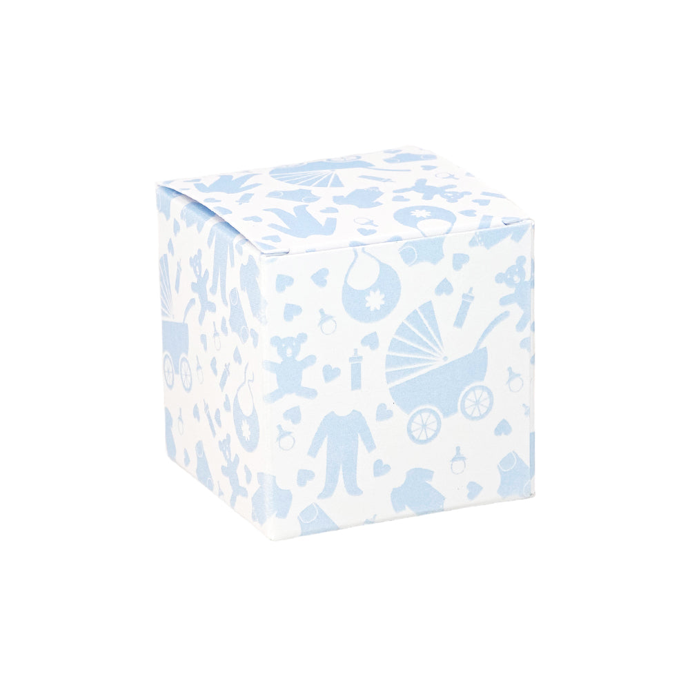 Blue Baby Shower | Little Gift Box | 5cm Cube | 6 Boxes