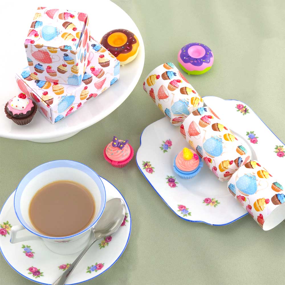 Afternoon Tea | Little Gift Box | 5cm Cube | 6 Boxes