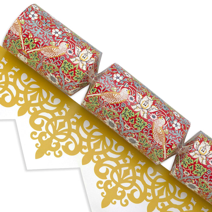 Red Strawberry Thief | William Morris | Cracker Making Craft Kit