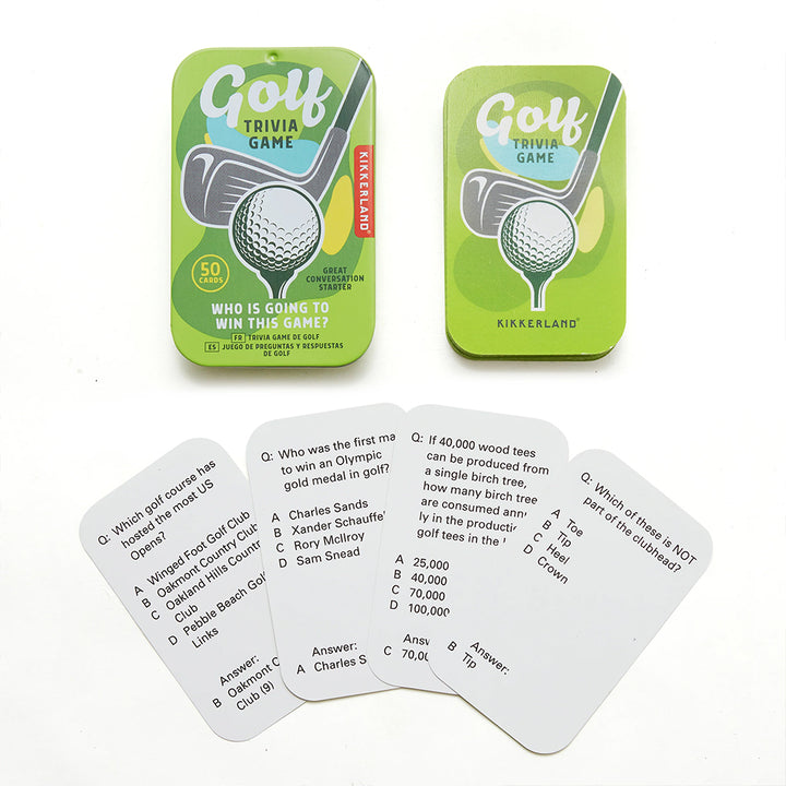 Golf Trivia Card Game | Gift in a Tin | Little Gift | Cracker Filler