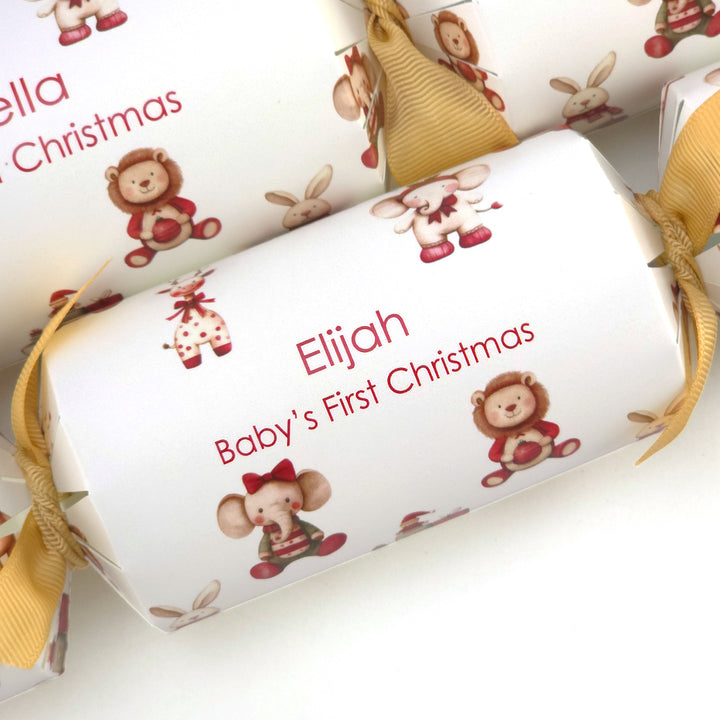 Personalised Baby's First Christmas Crackers | Craft Kit | Add Name | Minimum 4