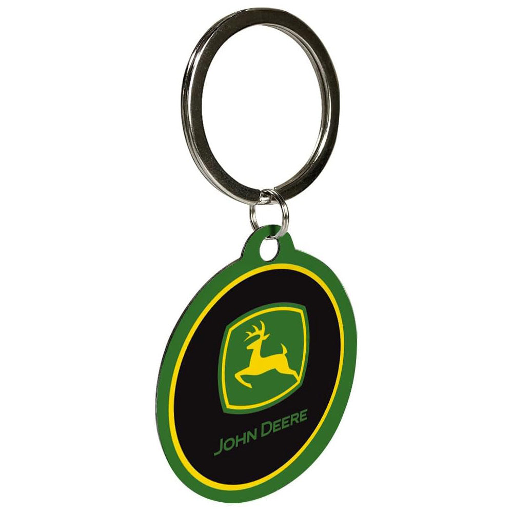 John Deer Tractor Logo | Metal Keyring | Little Gift | Cracker Filler