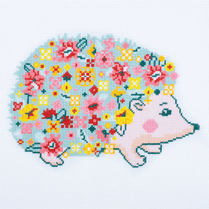 Floral Hedgehog | Counted Cross Stitch | Boxed Kit