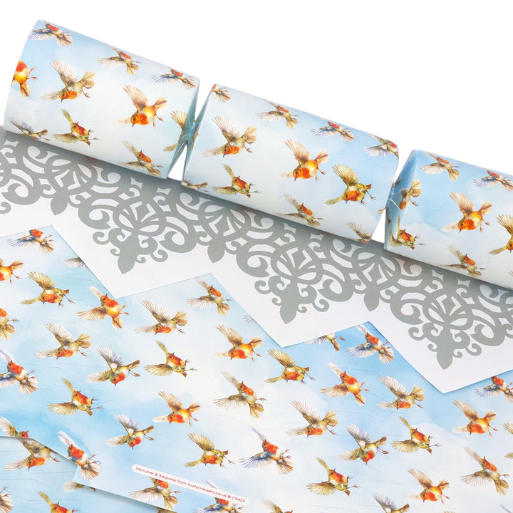 Watercolour Robins | Cracker Making Craft Kit | Make &amp; Fill Your Own