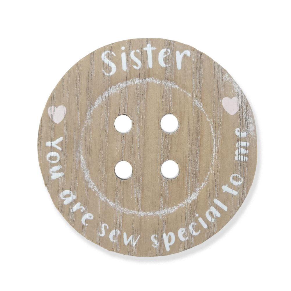 Sister | You Are Sew Special | Wood Button Magnet | Little Gift | Cracker Filler
