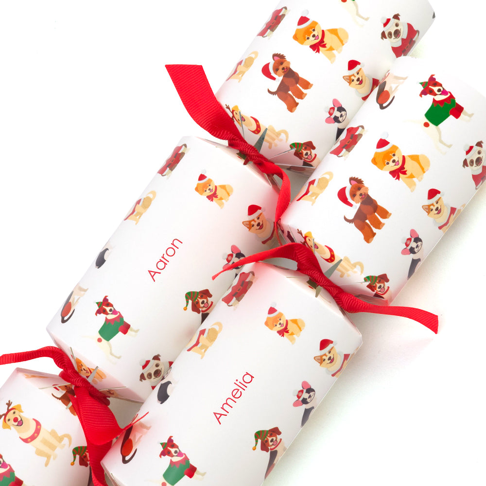 Personalised Cracker Making Craft Kit | Christmas Dogs | Minimum 4