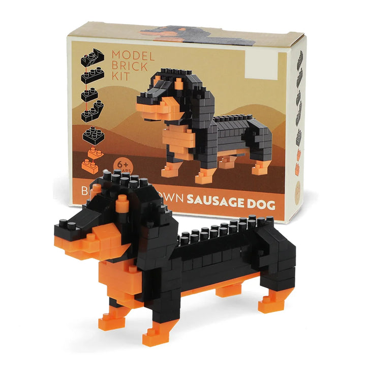 Build Your Own Sausage Dog | Model Brick Set | Little Gift for Kids