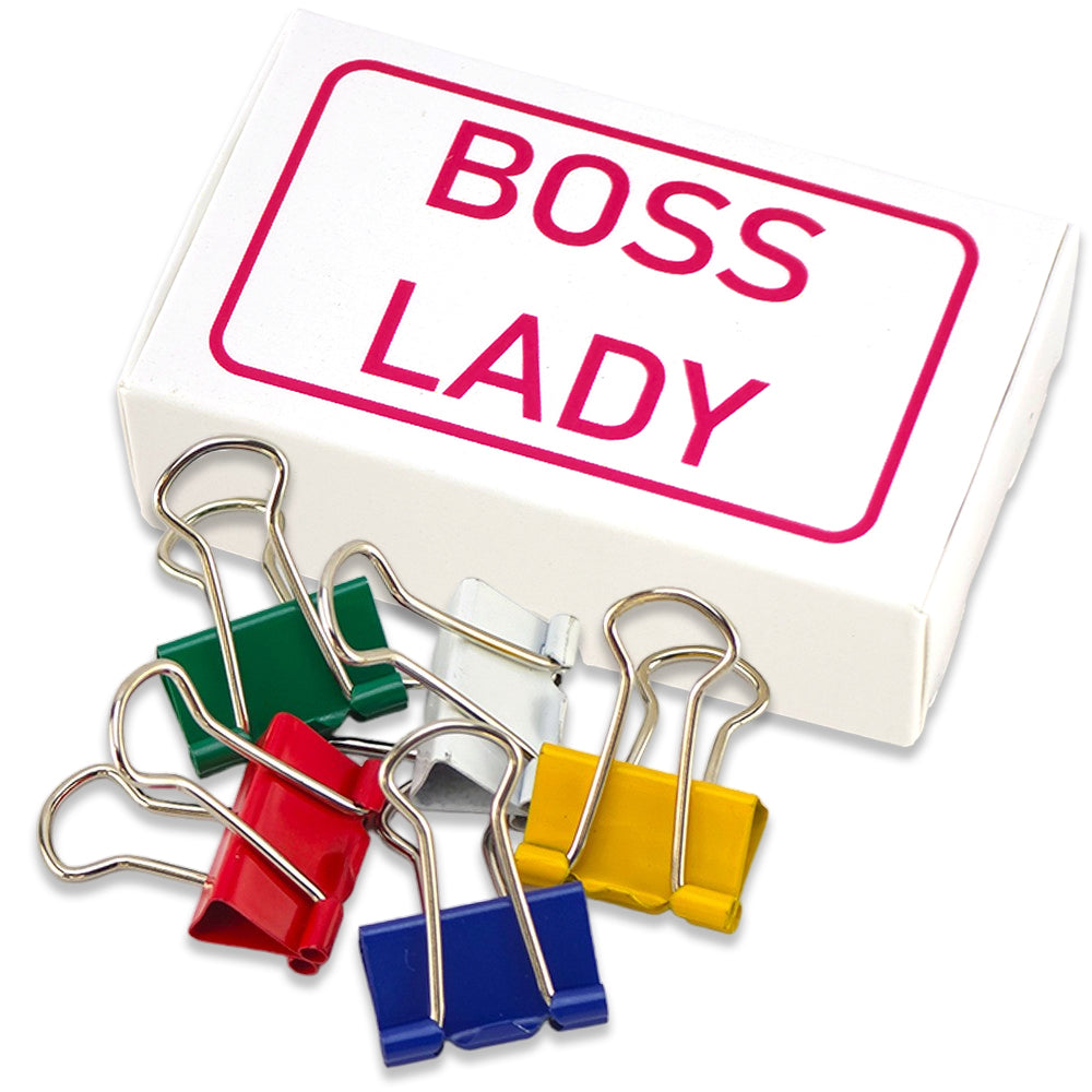 Boss Lady | Mini Box of Bulldog Clips | Office Banter | Cracker Filler