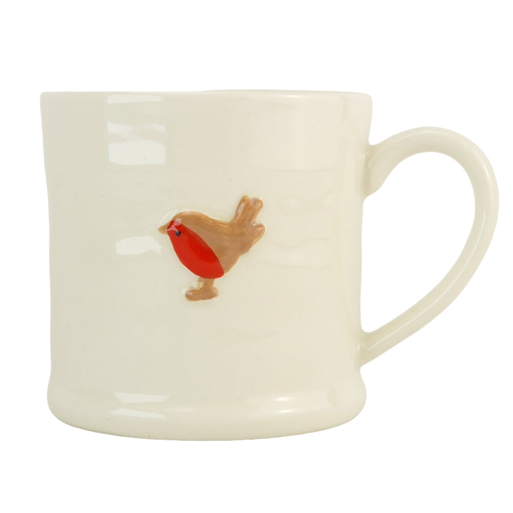 Robin | Stoneware Mini Mug | 7.5cm Tall | Gisela Graham