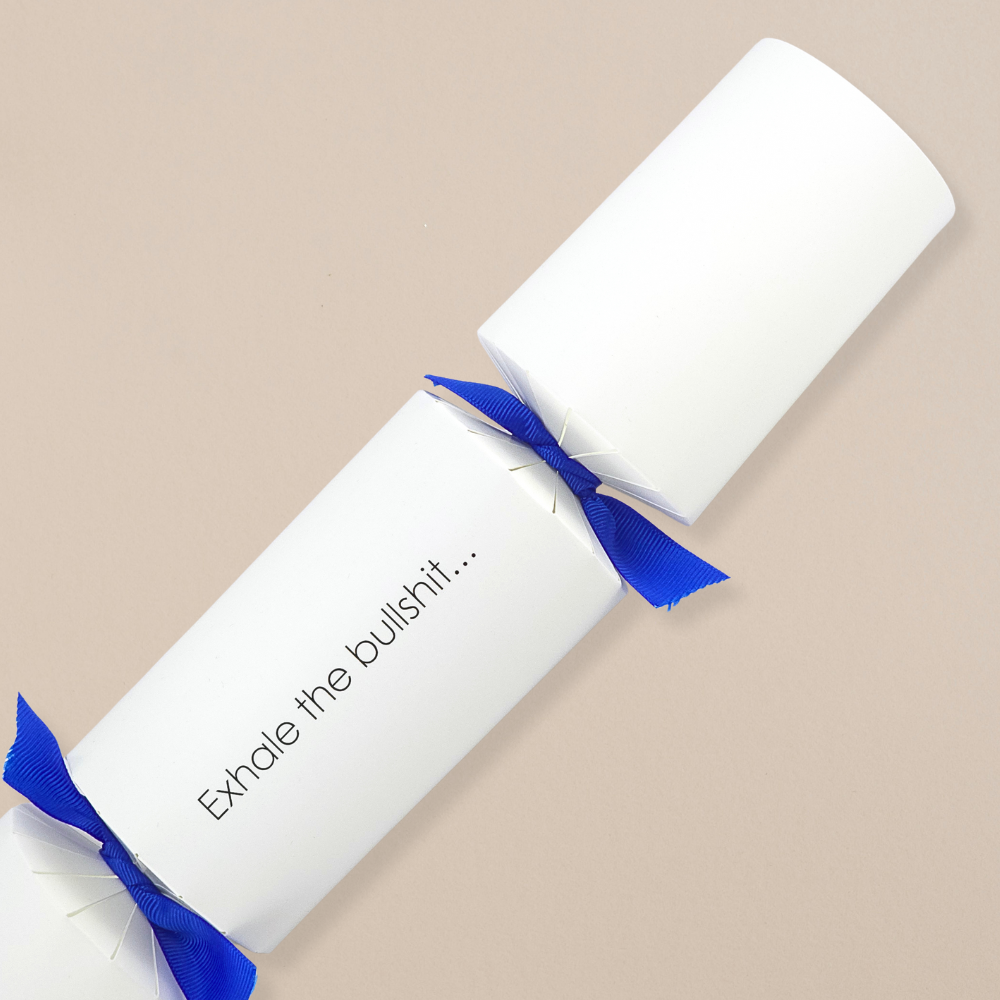 Exhale the bullshit… | Modern Phrases Cracker Making Kit