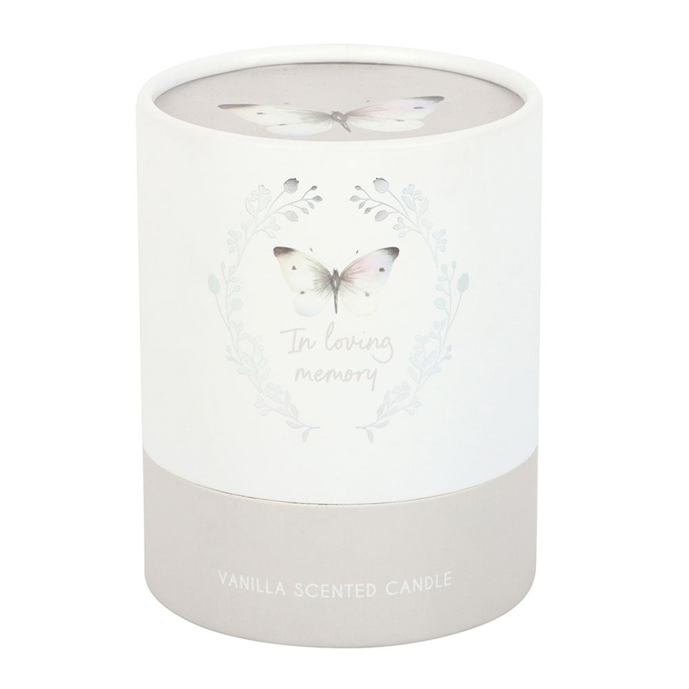 In Loving Memory Butterfly | Vanilla Scented Candle | 35hr Burn | Remembrance