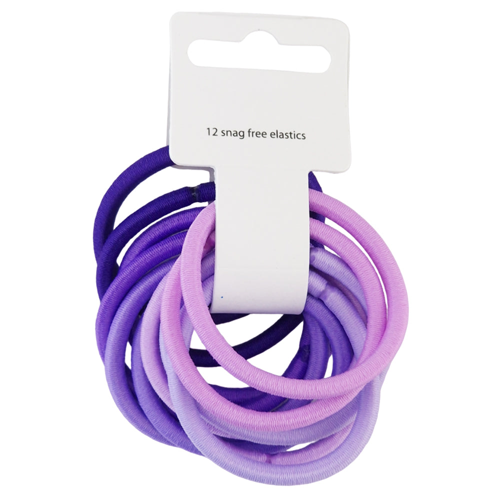Shades of Purple | Bundle of 12 Hair Elastics | Little Gift | Cracker Filler