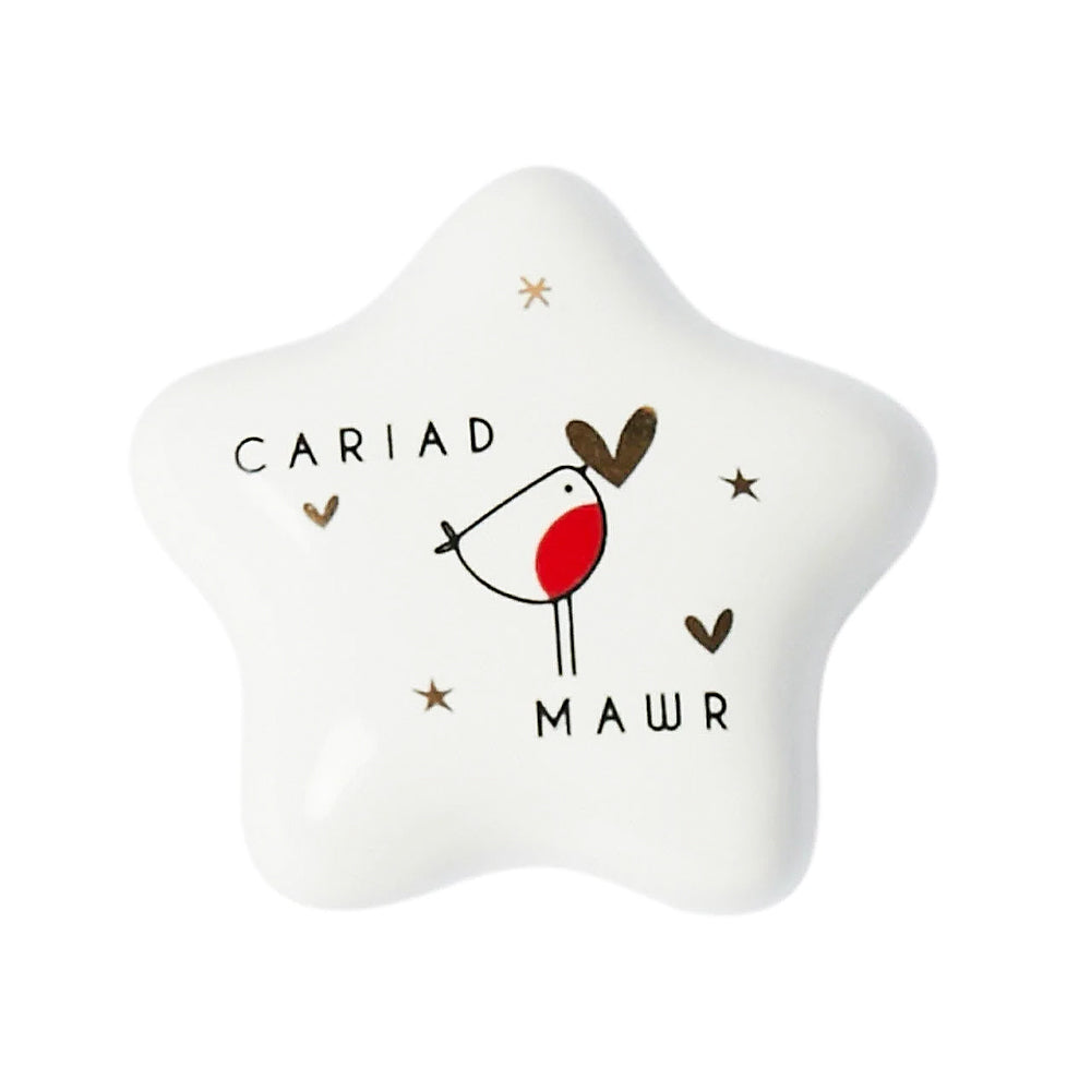 Cariad Mawr | Little Welsh Porcelain Token | Mini Gift | Cracker Filler
