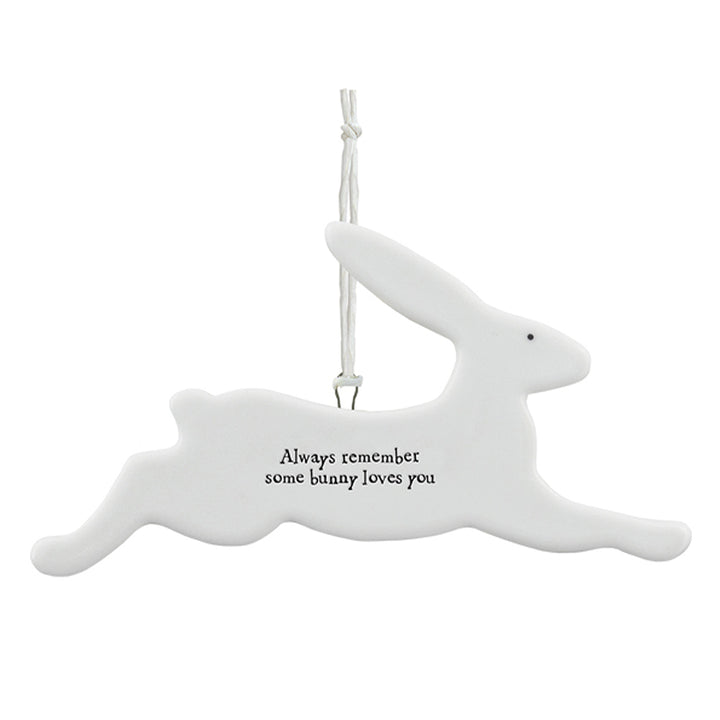 Some Bunny Loves You | Large Hare Porcelain Ornament | Little Gift