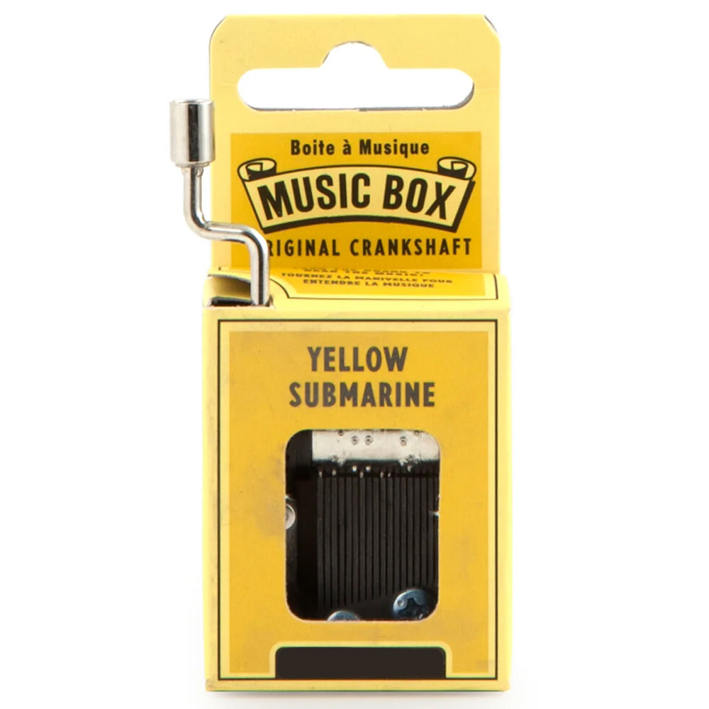 Yellow Submarine | Wind & Listen Mini Music Box | Little Gift | Cracker Filler