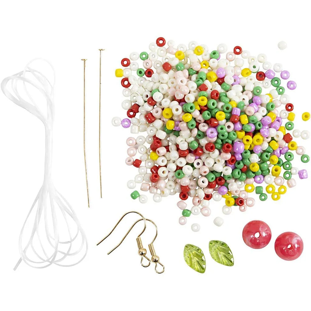 Mini Jewellery Craft Kit for Kids | Makes 3 Bracelets & Earrings