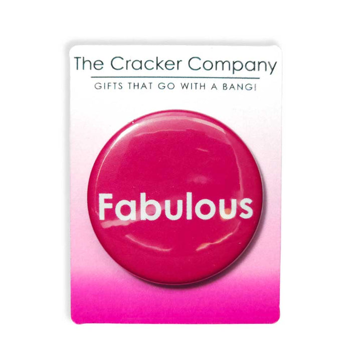 Fabulous | 38mm Button Pin Badge | Little Gift | Cracker Filler