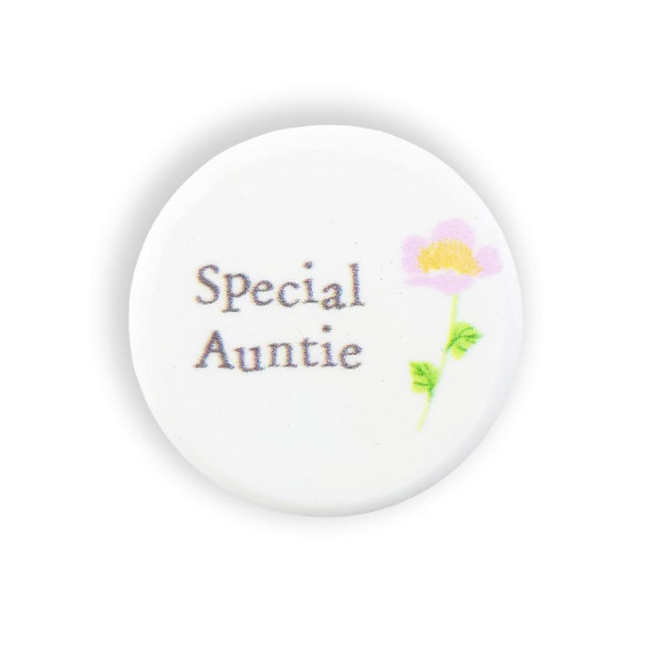 Special Auntie | Floral Ceramic Mini Token | Little Gift | Cracker Filler