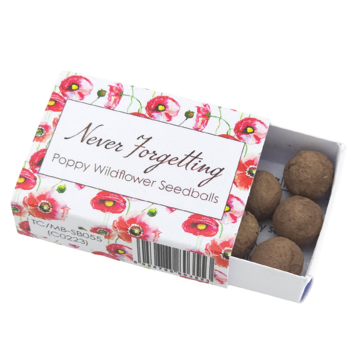 Never Forgetting | Poppies | Seedball Box | Cracker Filler | Little Gift