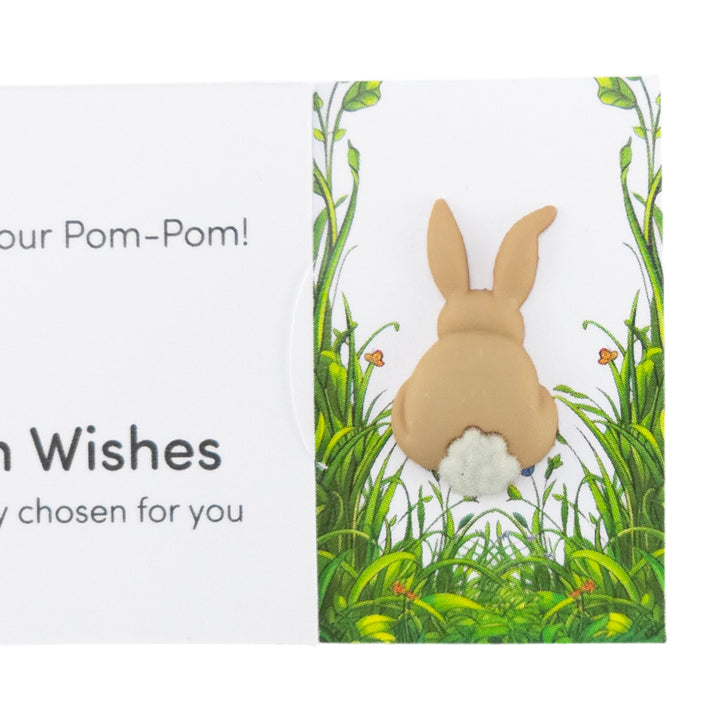 Show Me Your Pom-Pom! | Button Wishes Sew On Token | Little Gift | Cracker Filler