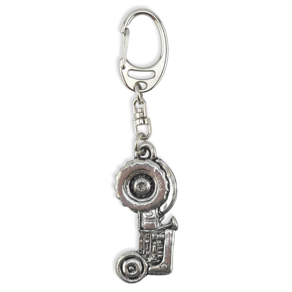 Tractor | Chunky English Pewter 3D Keyring | Little Gift | Cracker Filler