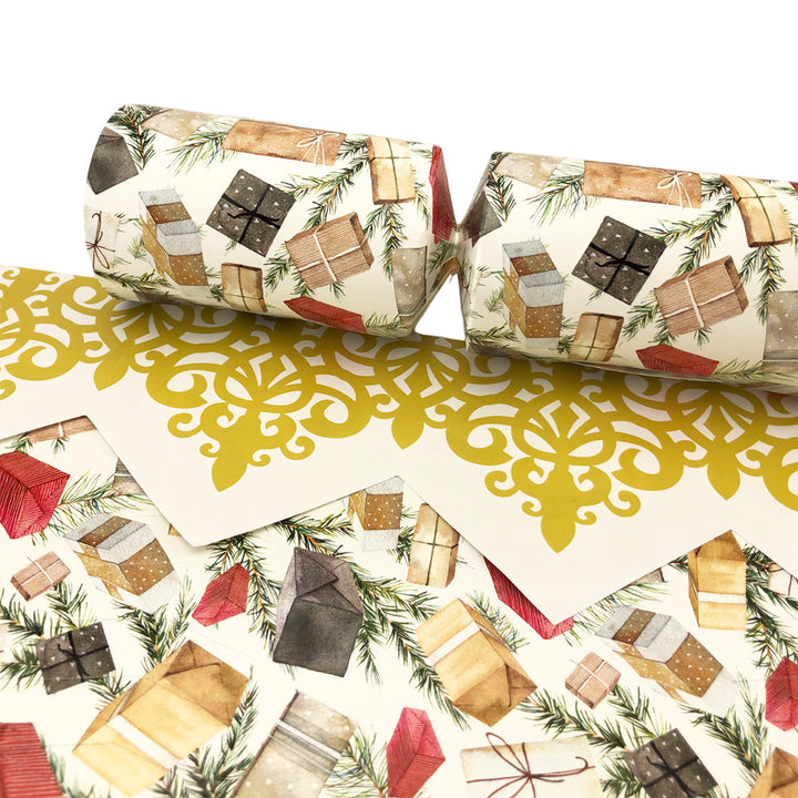 Pine &amp; Presents | Eco Christmas Cracker Making Craft Kit | Make &amp; Fill Your Own