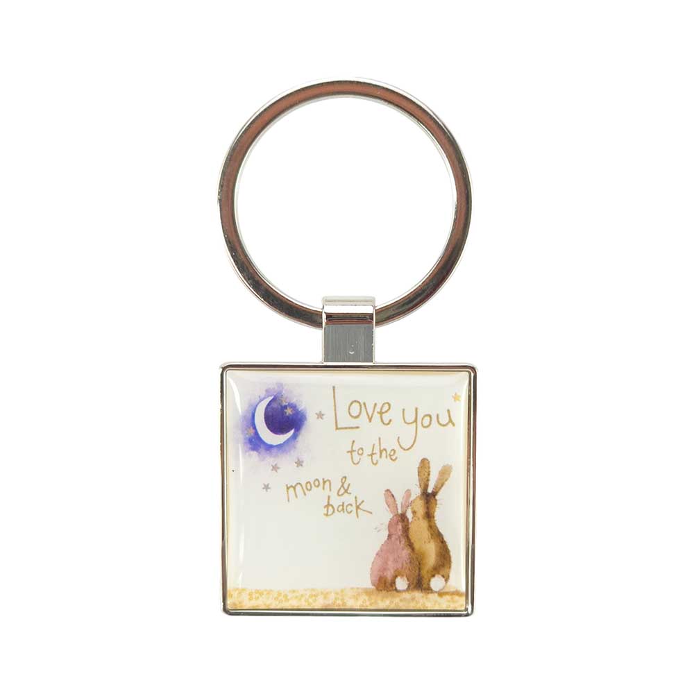 To The Moon & Back | Metal Keyring | Little Gift | Cracker Filler