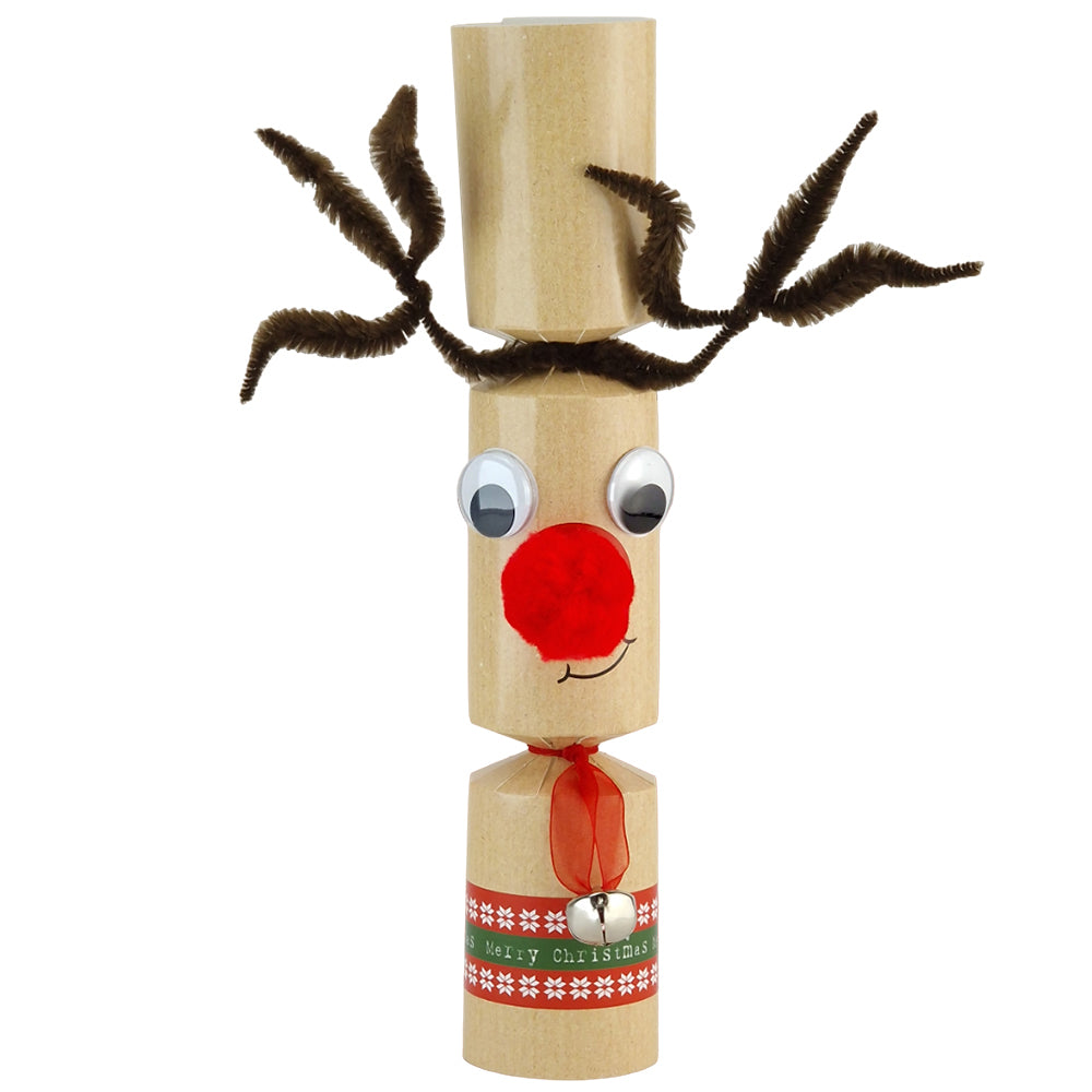 Standy Uppy Rudolph | Christmas Cracker Craft Kit | Makes 6 | Bumpy Antlers