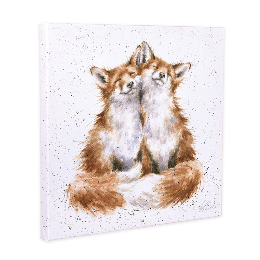 Contentment Foxes | 20cm Square Canvas | Home Decor & Gift | Wrendale Designs