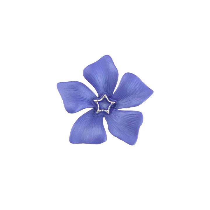 Pretty Periwinkle Brooch | Deep Blue | 3cm Wide | Little Gift | Cracker Filler